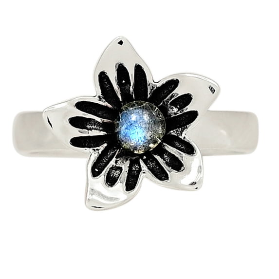 Labradorite 925 Sterling Silver Jewelry Ring s.7 ALLR-9125