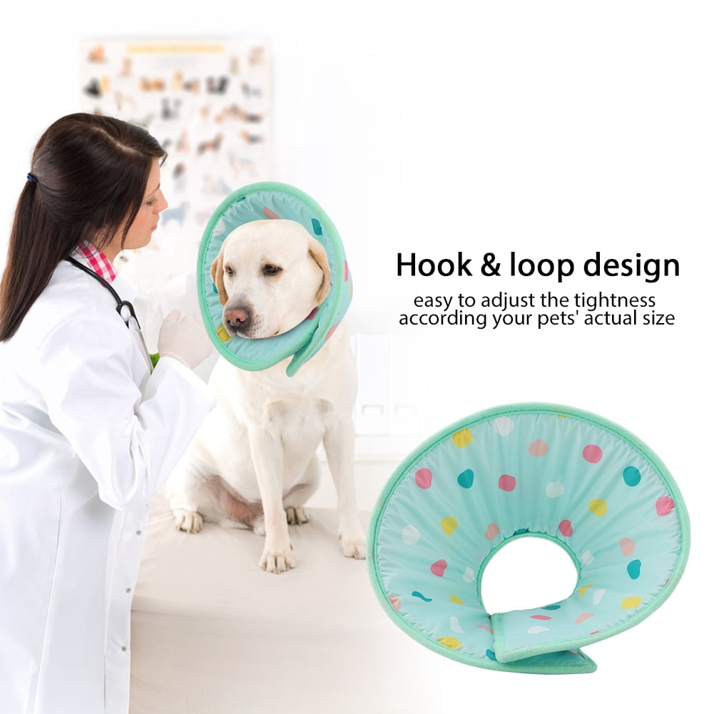 LYUMO Pet Anti Bite Neck Collar Adjustable Protector for Dog Cat Wound