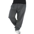 thumbnail image 1 of Men Autumn Casual Sweatpants Solid Color Elastic Middle Waist Loose Joggers Trousers Plus Size, 1 of 6