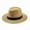 Brown, variant on Panama Straw Hats for Women Men Summer Beach Sun Hat Wide Brim Fedora Cap UPF50+