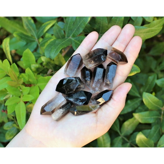 Smoky Quartz Crystal Points: 1/4 lb Bulk Lot  (Smokey Quartz, 4 oz)