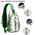 thumbnail image 2 of Crossbody Sling Bag Hiking Casual Sport Daypack Cactus Crossbody Bag for Travel Backpack Purse for Women Men, 2 of 6