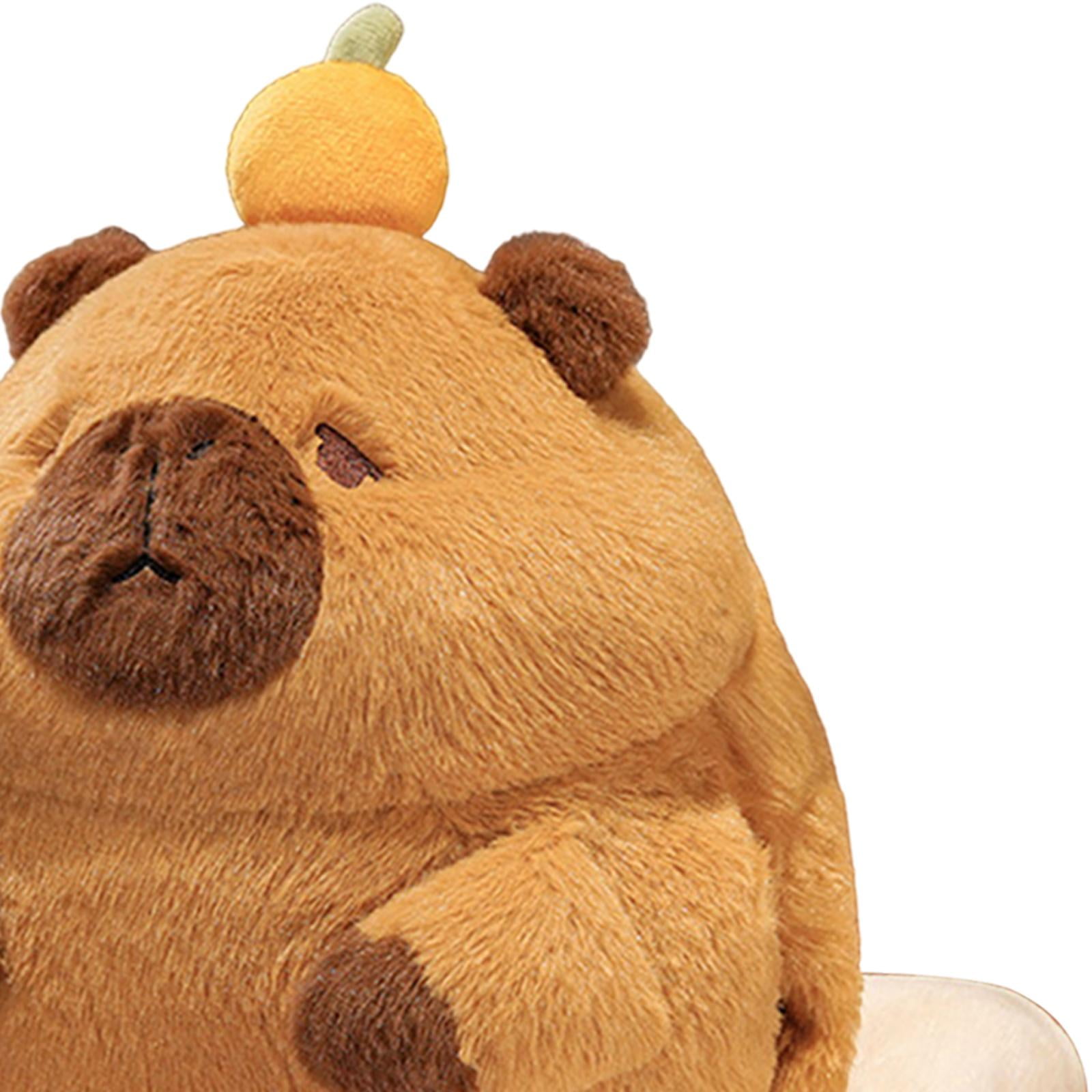 LeeQinersw Capybara Plush Toy Capybara Stuffed Toy Snuggling Lovely Ornament Plush Capybara Brown with Blanket