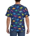 thumbnail image 3 of Bixox Men's Dinosaurs Adventure Printed Short Sleeve Skinny Athletic T-Shirt, 3 of 6