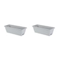 thumbnail image 1 of Macetas Ounissouiy Flores de Resina Jardines Balcón gris claro 43cm*19cm*15cm 2Conjunto, 1 of 6