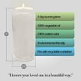 thumbnail image 2 of Hyoola 6" Tall White Prayer Candles, 7 Day Long Burning Memorial, Religious Vigil Candle in Plastic Jar, 6-Pack, 2 of 3