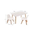 thumbnail image 2 of Mesa Rectangular Duduk 2 Sillas Frankfurt melamina blanca, 2 of 2