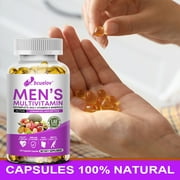 Bcuelov Mens Multivitamin and Multimineral Capsules Complete Daily Support with Vitamins B12 A D C Zinc Magnesium 120 Softgels