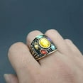 thumbnail image 4 of 14K Yellow Gold Infinity Glove Gauntlet 6 Stones Thano Rings for Men Women Fans Couple Gift Fashion Jewelry, 4 of 6