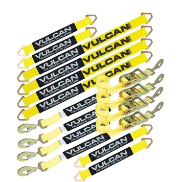 VULCAN PROSeries Orange Axle & Ratchet Strap Tie-Down Kit – ATK222-PS