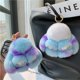 thumbnail image 2 of LLavero de piel de conejo Natural para mujer, accesorio de peluche de conejo Real, bolso de mujer, adornos con dijes, bolso escolar, colgante, llavero de coche, chucherías, regalo para niños, 2 of 5