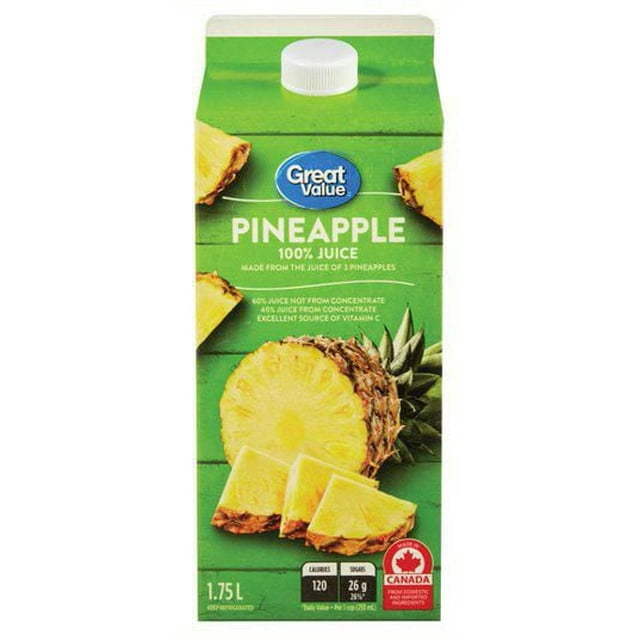 Great Value Pineapple Juice with Vitamin C