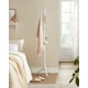 thumbnail image 3 of Perchero de madera maciza con 8 ganchos, 3 opciones de altura, para ropa, sombreros, bolsos, sala de estar, dormitorio, oficina en casa, blanco, 3 of 8