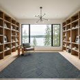 thumbnail image 2 of ODIKA Faded Geometric Interlocking Zigzag Stripes Herringbone Vintage Refined Low Profile Flatwoven for Great Room, Indoor Open Concept, Large Living, 2 of 7