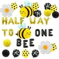 thumbnail image 4 of Half Way to Bee One Decoration Bee Half Birthday Decoration Half Way To One Decoration Half Birthday Balloons Half Birthday Party Supplies Bee Decorations Supplies, 4 of 5