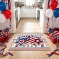 thumbnail image 1 of Deeceymbur Patriotic Independence Day Carpet Flag Rug Bathroom Mat Coffee Table Mat Entrance Door Mat Polyester Non-Slip, 1 of 6