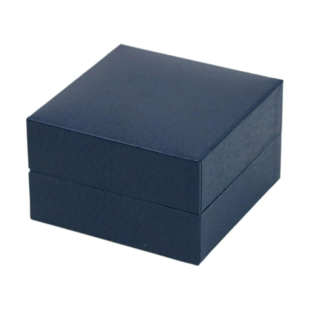 Caja de almacenamiento para un solo reloj, estuche portátil, regalo de aniversario, simple para hombres Azul oscuro