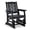 Black, variant on Ktaxon Patio Glider Chair, Floral Backrest, Side Cup Holder, Fir Wood, 28in, Black