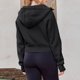 thumbnail image 4 of Sudadera recortada para mujer Sudadera de salón de color sólido Tops cómodos de entrenamiento de invierno, 4 of 8