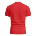 thumbnail image 4 of Men's Polo Shirts Short Sleeve Casual Shirts with Pocket Red XXXXXL, 4 of 5