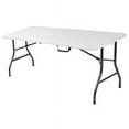COSCO Deluxe 6 foot x 30 inch FoldinHalf Blow Molded Folding Table