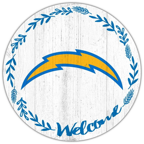 Los Angeles Chargers 12" Welcome Circle Sign