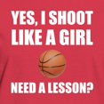 thumbnail image 3 of CafePress - Like A Girl Basketball T Shirt - Women's Traditional Fit Dark T-Shirt, 3 of 4