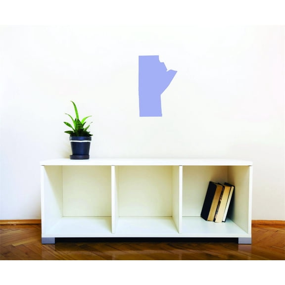 Living Room Art Manitoba Canada Canadian Providence Map 10 Inches X 16 Inches