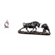 thumbnail image 5 of Estatua de resina de un pensador sentado. Figura decorativa de toro. Escultura de animal para escritorio. Hecha a mano en poliresina. Ideal para regal, 5 of 8