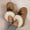 #359-Brown, variant on Women's Fashion Winter Plush Lined Casual Shoes - Cozy Round Toe Slip-On Indoor Outdoor House Shoes with Thick Sole & Solid Color Design