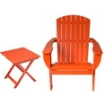 thumbnail image 3 of RSI  RSI-AC-OR-T  Riverstone Solid Cedar Adirondack Extra Wide Chair with build in bottle opener &  matching folding table   - Orange, 3 of 4