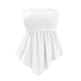 thumbnail image 7 of Jerdar Women's Smocked Tube Tops Flowy Ruffle Sleeveless Peplum Bandeau Babydoll Cami Tank XXL, 7 of 7