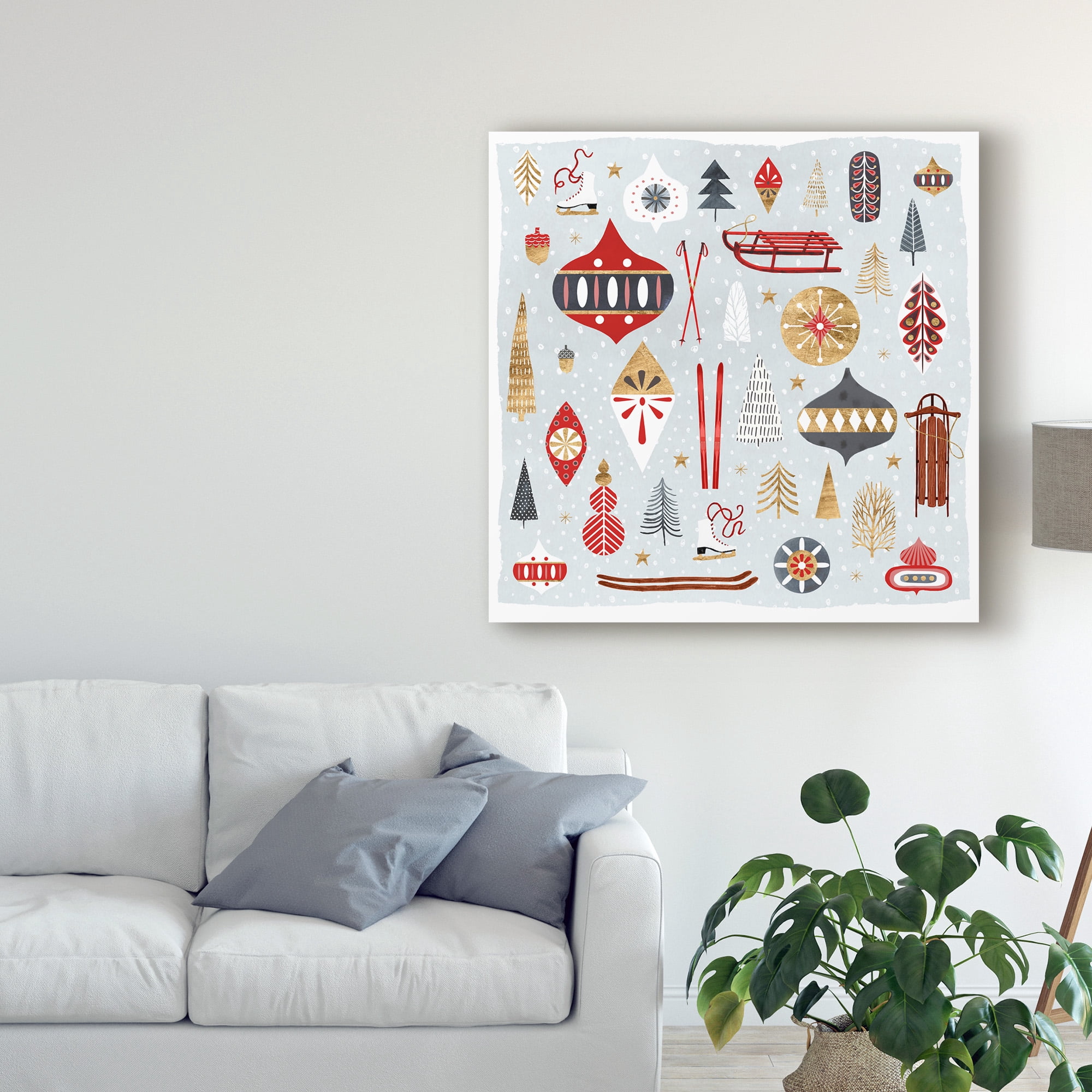 Trademark Fine Art 'Christmas Chalet IV' Canvas Art by Victoria Borges