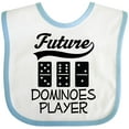 thumbnail image 3 of Inktastic Future Dominoes Player Game Boys or Girls Baby Bib, 3 of 4