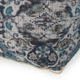 thumbnail image 3 of Noble House Cube Bohemian Fabric Pouf, Blue, 3 of 6