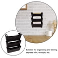 thumbnail image 4 of 1 Set Of Wall Mounted File Organizer Rack Wall Pamphlets Holder File Paper Display Rack Clear Hanging Wall Rack Document Storage Rack, 4 of 9
