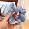 thumbnail image 4 of Women Hair Scrunchie Fashion 2PCS Elastic Solid Color Bobble Scrunchy Hair Ropes, 4 of 8