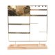 thumbnail image 1 of Organizador de joyas con base estable para mujeres y niñas, elegante y multicapa. oro, 1 of 8