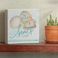 thumbnail image 3 of CounterArt "Beach Life" Decorative Freestanding Wood Block Sign 3.75" by 3.75", 3 of 5