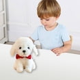 thumbnail image 5 of CSSAD 2025 New 8-inch Simulating Puppies with Red Bow, Pet Dog Plush Doll White Teddy Dog, Children's Birthdays Holiday Gift Boys and Girls Toys, 5 of 6