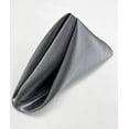 thumbnail image 4 of Fennco Styles Silver Satin Cloth Napkins 20" W x 20" L, Set of 4 - Solid Color Dinner Napkins for Wedding, Banquets, Special Events, Holiday and Christmas Décor, 4 of 5
