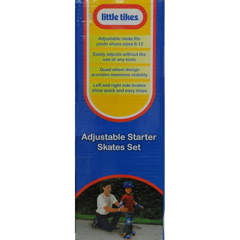 Little Tikes Kids Training 3 Wheel Roller Blades / Skates adjustable size:  10-13