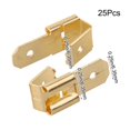 thumbnail image 2 of Efficient Brass Spade Terminal Connectors for Electrical Systems 50pcs, 2 of 10