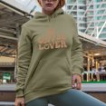 thumbnail image 2 of Coffee Lover, Groovy Retro Wavy Text Merch Gift, Sand Hooded Sweatshirt or Hoodie, 3XL, 2 of 5