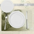 thumbnail image 3 of Ambesonne Abstract Place Mats Set of 4, Grey Flowers Ivy Leaf, Standard Size, Olive Green Dark Green, 3 of 6
