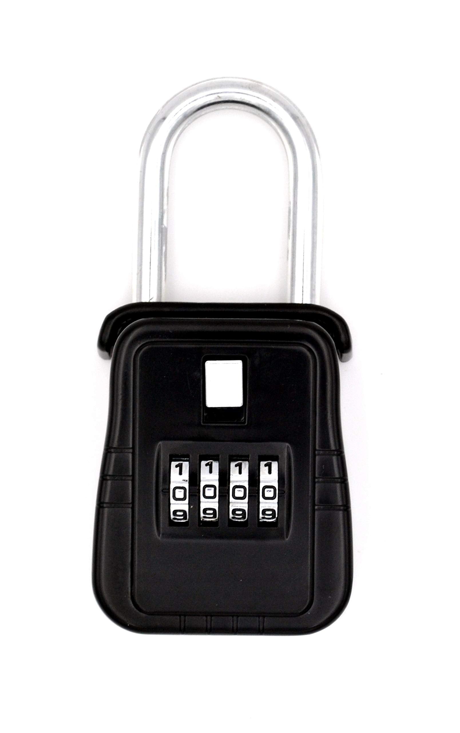 Combination Secure Alpha 4Digit Key Lock Box Portable Unit Hangs on Door ..