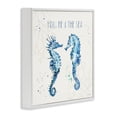 thumbnail image 2 of Stupell Industries You Me & Sea Quote Seahorse Nature Painting White Framed Art Print Wall Art, 17 x 17, 2 of 9