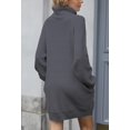 thumbnail image 3 of LAICAIW Robe Chandail Longue Ample à Col Roulé Oversize pour Femmes, 3 of 6