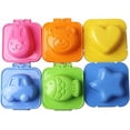 thumbnail image 1 of 6 piezas de moldes para huevos hervidos con dibujos animados, molde para arroz, sushi, forma de corazón, herramienta para decorar pasteles con fondant, 1 of 4
