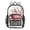 Colorful Musical Notes with Flowers, variant on PVC Transparent Backpacks Clear Backpack for Travel and Outings Horseshoe Pattern with Red Roses